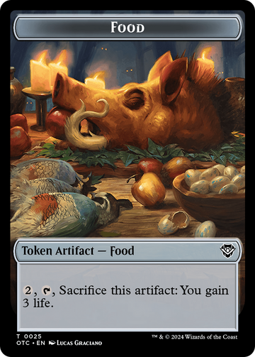 Assassin // Food Double-Sided Token [Outlaws of Thunder Junction Commander Tokens] - 0