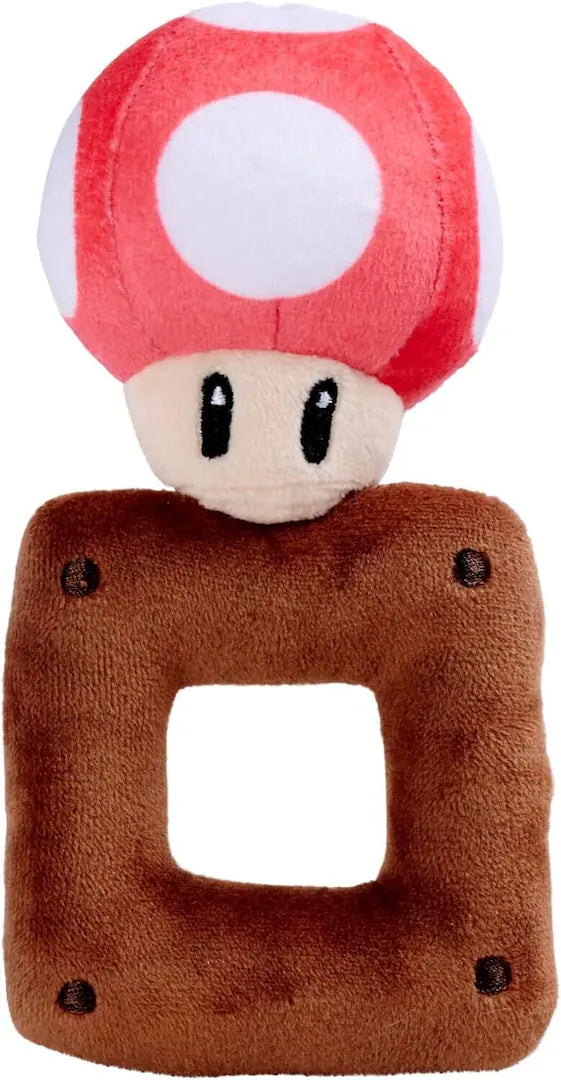 My Mario - Baby 6" Plush Super Mario Mushroom with Rattle for Infants