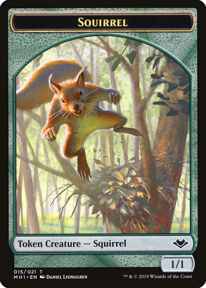 Zombie (007) // Squirrel (015) Double-Sided Token [Modern Horizons Tokens] - 0