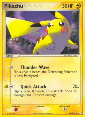 Pikachu (78/110) [EX: Fantasmas de Holon] 