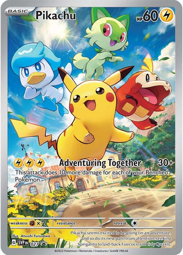 Pikachu (027) [Scarlet &amp; Violet: promociones de Black Star] 