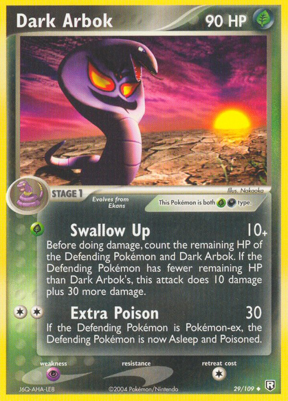 Arbok oscuro (29/109) [EX: El Equipo Rocket regresa] 