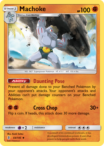 Machoke (64/145) [Sol y Luna: Guardianes en ascenso] 