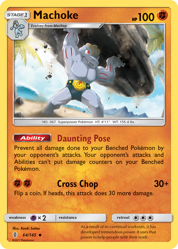 Machoke (64/145) [Sol y Luna: Guardianes en ascenso] 