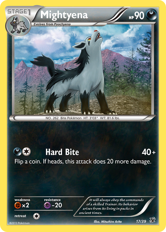 Mightyena (17/39) [XY: Conjunto inicial de Kalos] 