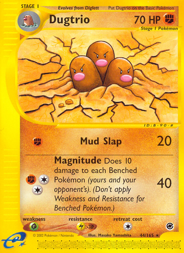 Dugtrio (44/165) [Expedición: conjunto básico] 