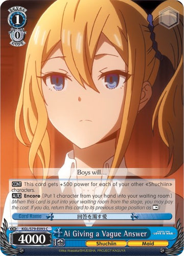 Ai Giving a Vague Answer (KGL/S79-E093 C) [Kaguya-sama: Love is War]
