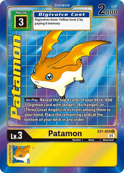 Patamon [EX1-024] (Arte alternativo) [Colección clásica] 