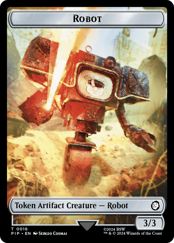 Robot // Comida (0014) Ficha de doble cara [Fichas de Fallout] 