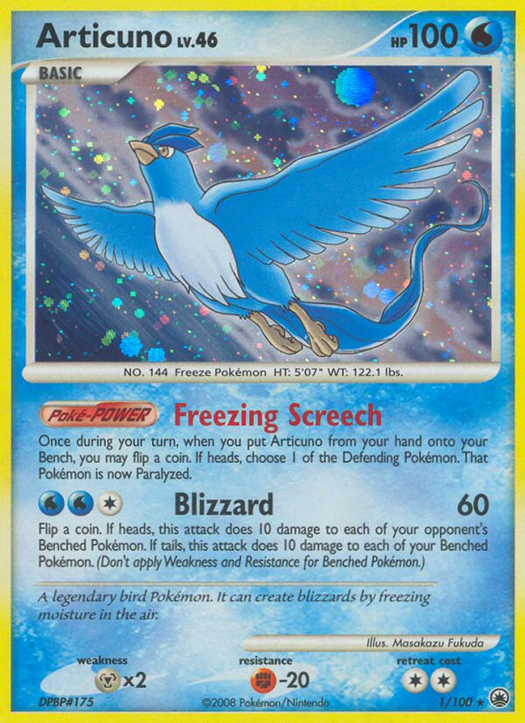 Articuno (1/100) [Diamante y Perla: Amanecer majestuoso] 