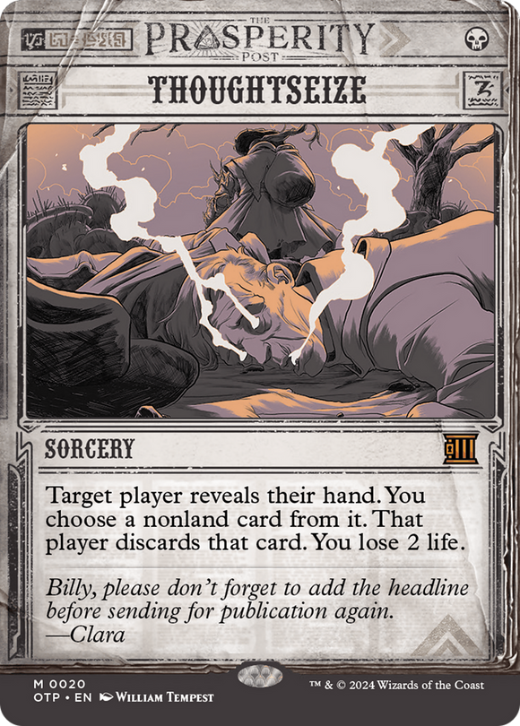 Thoughtseize [Los forajidos de Thunder Junction: últimas noticias] 
