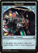 Dinosaur // Treasure Double-Sided Token [Friday Night Magic 2017]-2