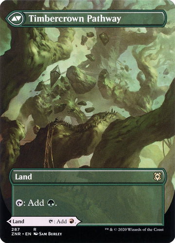 Cragcrown Pathway // Timbercrown Pathway (Borderless Alternate Art) [Zendikar Rising] - 0