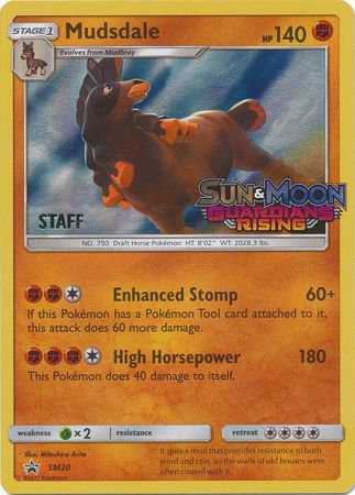 Mudsdale (SM20) (Promoción de prelanzamiento del personal) [Sun &amp; Moon: Black Star Promos] 
