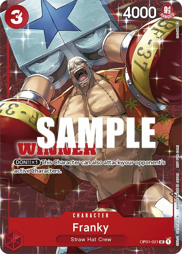 Franky (Paquete de torneo vol. 2) [Ganador] [Tarjetas de promoción de One Piece] 