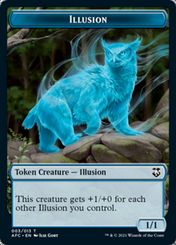 Champion of Wits // Illusion Double-Sided Token [Dungeons & Dragons: Adventures in the Forgotten Realms Commander Tokens] - 0