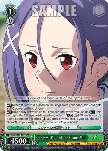 Las mejores partes del juego, Mito [Sword Art Online Animation 10th Anniversary] 