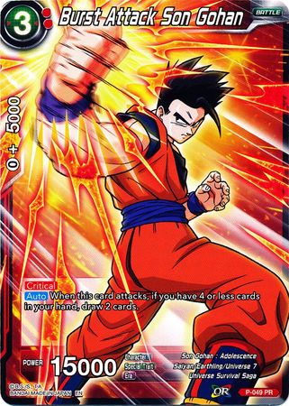 Ataque explosivo de Son Gohan (arte alternativo) (P-049) [Conjunto especial de aniversario] 