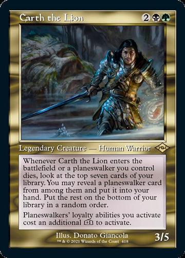 Carth the Lion (Retro Foil Etched) [Modern Horizons 2] - 0