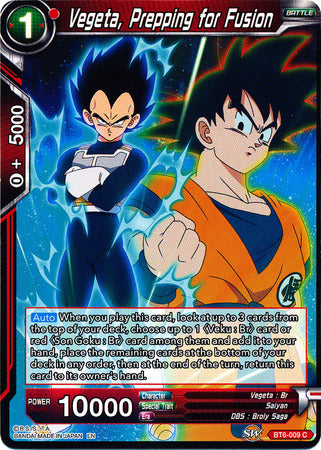 Vegeta, preparándose para la fusión (BT6-009) [Reyes Destructores] 