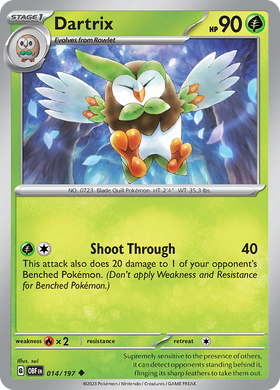 Dartrix (014/197) [Scarlet &amp; Violet: Llamas de obsidiana] 