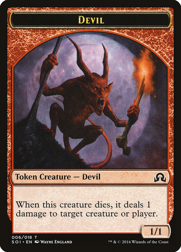 Ficha del diablo [Fichas de Sombras sobre Innistrad] 