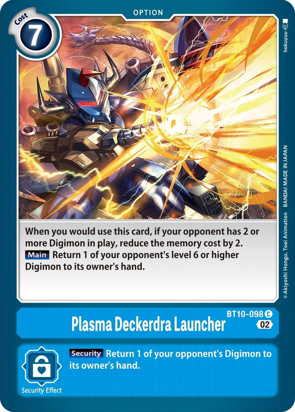 Lanzador de plasma Deckerdra [BT10-098] [Encuentro con Xros] 