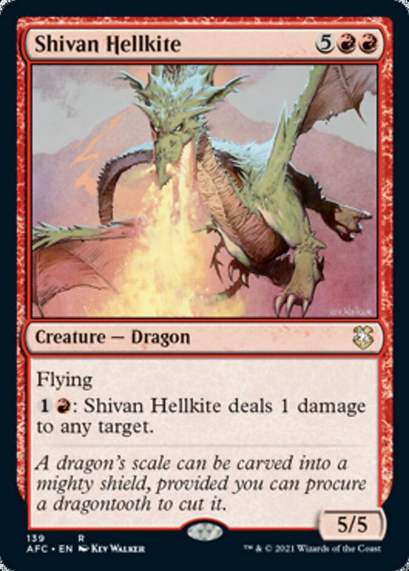 Shivan Hellkite [Comandante de Dungeons &amp; Dragons: Aventuras en los Reinos Olvidados] 