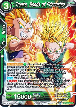 Trunks, Lazos de Amistad (BT11-079) [Línea de Sangre Vermilion] 