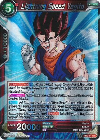Vegito a la velocidad del rayo (BT2-013) [Union Force] 