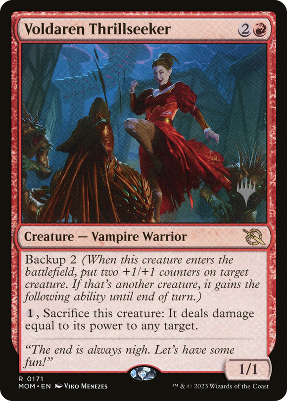 Paquete promocional de Thrillseeker de Voldaren [Promociones de March of the Machine] 