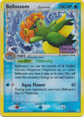 Bellossom (19/110) (Especie Delta) (Estampado) [EX: Fantasmas Holónicos] 