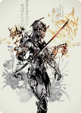 1 tarjeta de arte de Satoru Umezawa [Serie de arte Kamigawa: Neon Dynasty] 