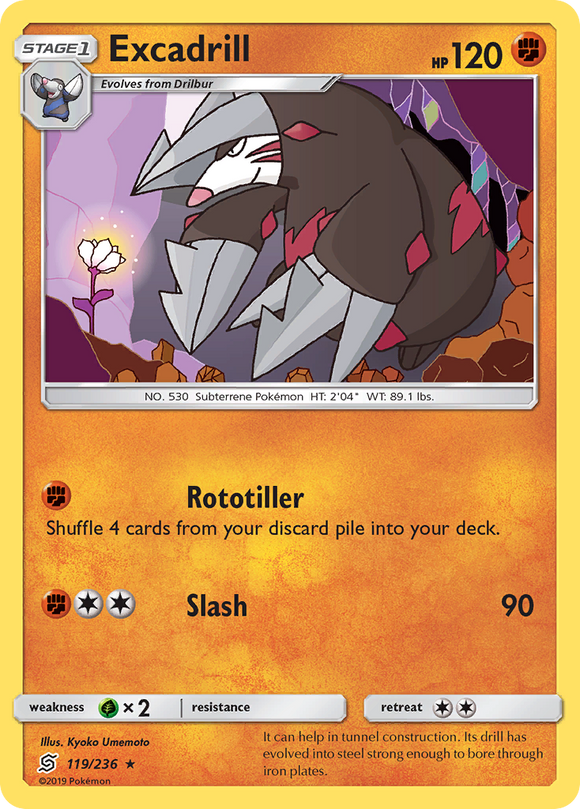 Excadrill (119/236) [Sol y Luna: Mentes unificadas] 