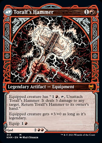 Toralf, God of Fury // Toralf's Hammer (Showcase) [Kaldheim] - 0