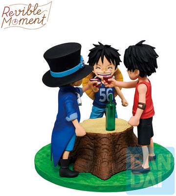Ichibansho One Piece Ace and Sabo and Luffy (Dramatic Memories) Revible Moment Figure