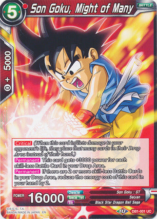 Son Goku, el poder de muchos (DB1-001) [Dragon Brawl] 