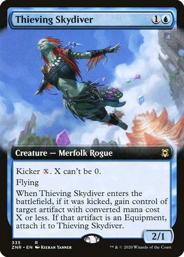 Paracaidista ladrón (ilustración ampliada) [Zendikar Rising] 