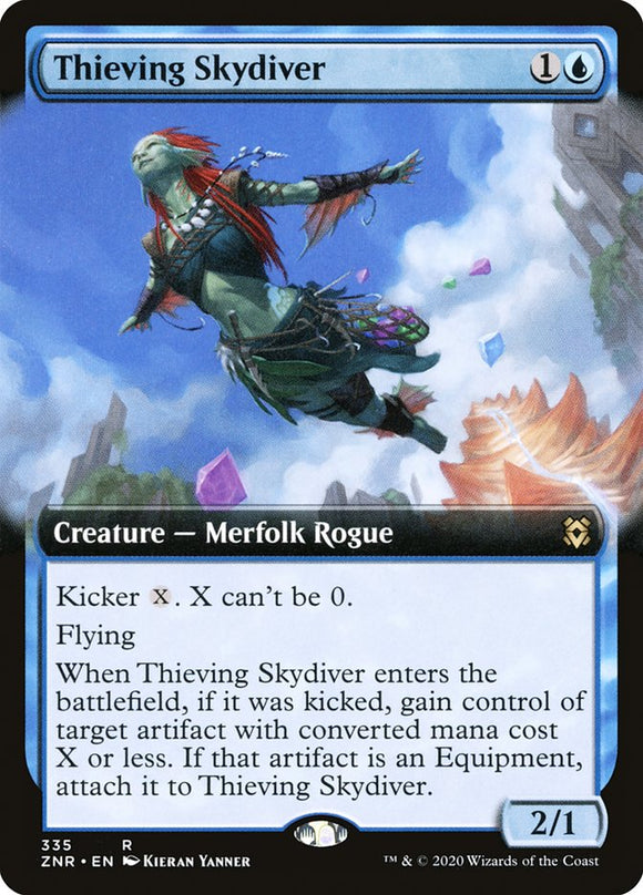Paracaidista ladrón (ilustración ampliada) [Zendikar Rising] 