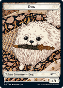 Ficha de dos caras de perro y gato [Baraja Secret Lair Commander: Fichas de perros y gatos que llueven] -1