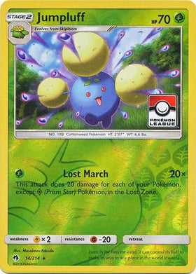 Jumpluff (14/214) (Promoción de la Liga) [Sol y Luna: Trueno Perdido] 