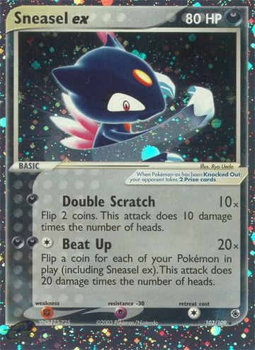 Sneasel ex (103/109) [EX: Rubí y Zafiro] 