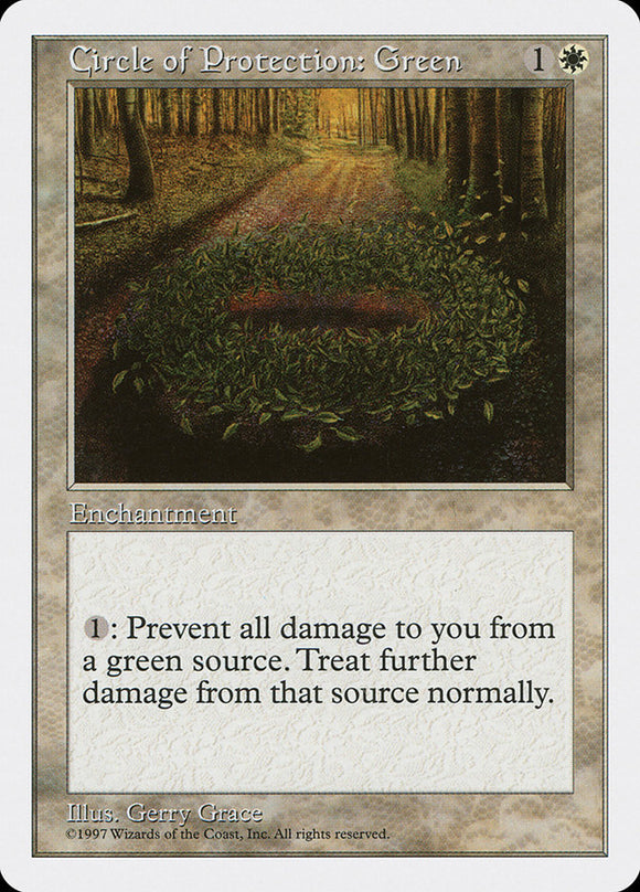 Círculo de protección: verde [Quinta edición] 