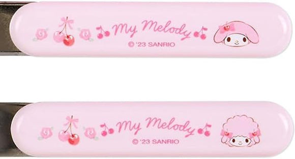 Sanrio Fork Spoon Chopsticks Tableware Set with Case - My Melody