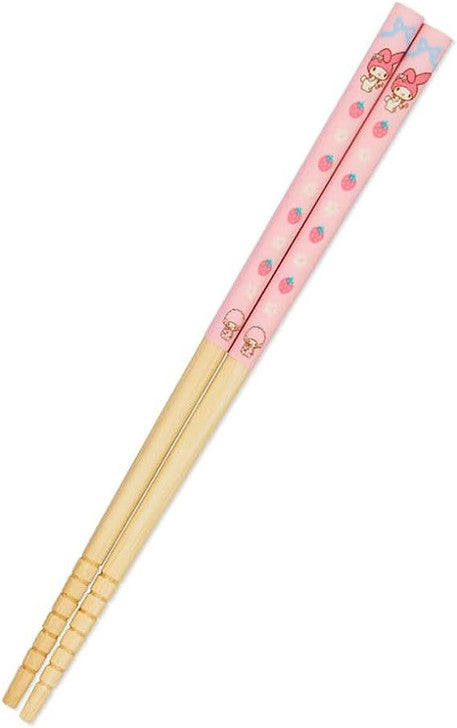 Sanrio Fork Spoon Chopsticks Tableware Set with Case - My Melody