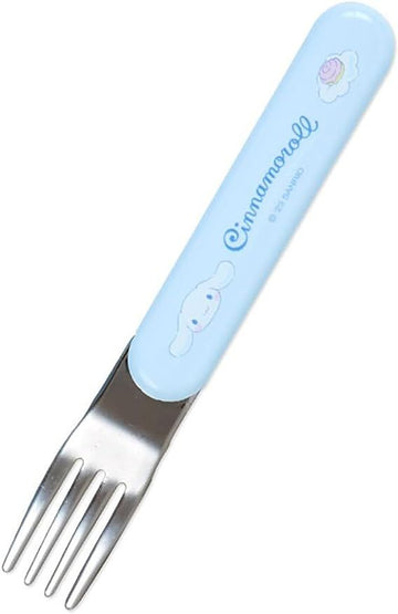 Sanrio Fork Spoon Chopsticks Tableware Set with Case - Cinnamoroll - 0