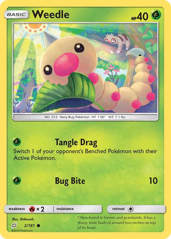 Weedle (2/181) [Sol y Luna: Trabajan juntos] 