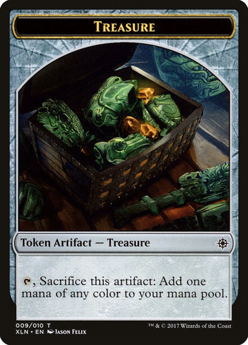 Dinosaur // Treasure (009) Double-Sided Token [Ixalan Tokens] - 0