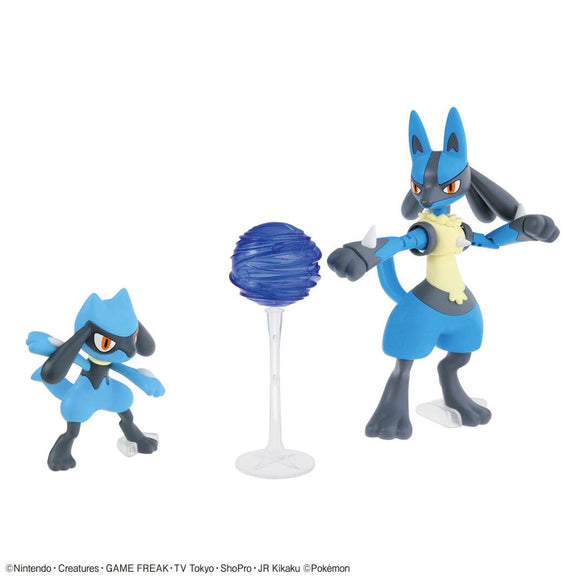 Pokemon - Riolu & Lucario Model Kit Set