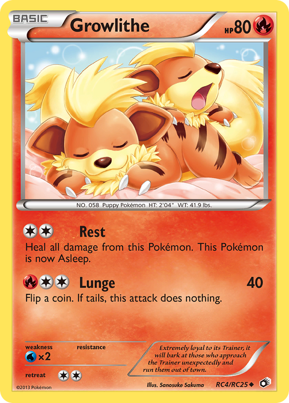 Growlithe (RC4/RC25) [Blanco y negro: tesoros legendarios] 